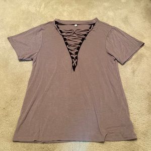 Express Lace-Up Tee